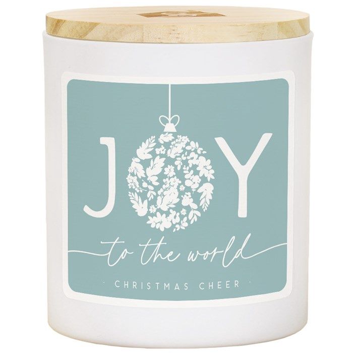 CANDLE- JOY ORNAMENT- CHRISTMAS CHEER SCENT