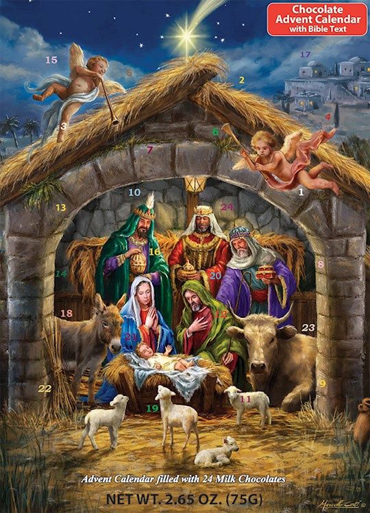 ADVENT  CALENDAR- CHOCOLATE- NATIVITY