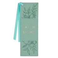 PREMIUM BOOKMARK- WALK BY FAITH- VEGAN LEATHER