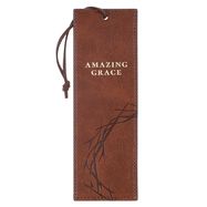 PREMIUM BOOKMARK- AMAZING GRACE- VEGAN LEATHER