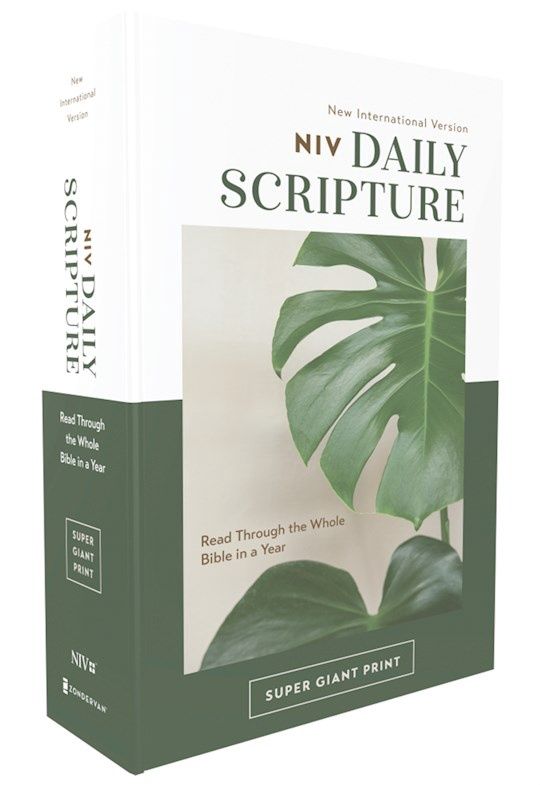 B-NIV- DAILY SCRIPTURE BIBLE- SUPER GIANT PRINT