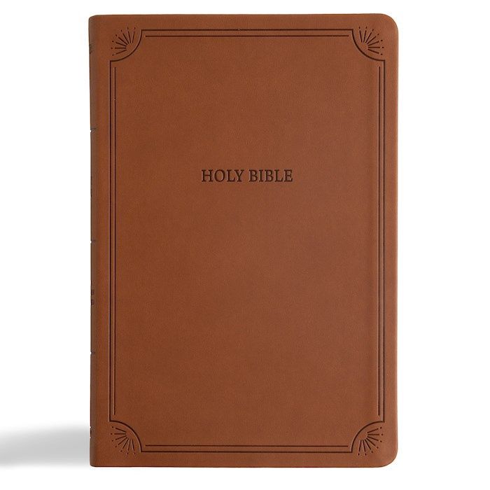 B-NASB-  LARGE PRINT THINLINE BIBLE, VALUE ED, BROWN LEATHE