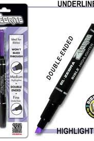 ZEBRITE CARDED- VIOLET HIGHLITER DOUBLE END