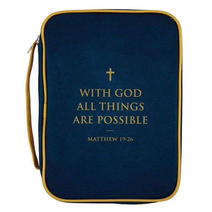 BIBLE COVER- WITH GOD ALL THINGS ARE POSSIBLE