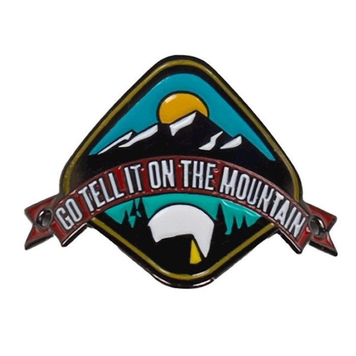 WALKING STICK MEDALLION- GO TELL IT ON THE MOUNTAIN