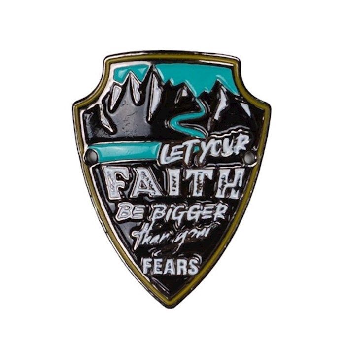 WALKING STICK MEDALLION- LET YOUR FAITH BE BIGGER THAN YOUR FEAR