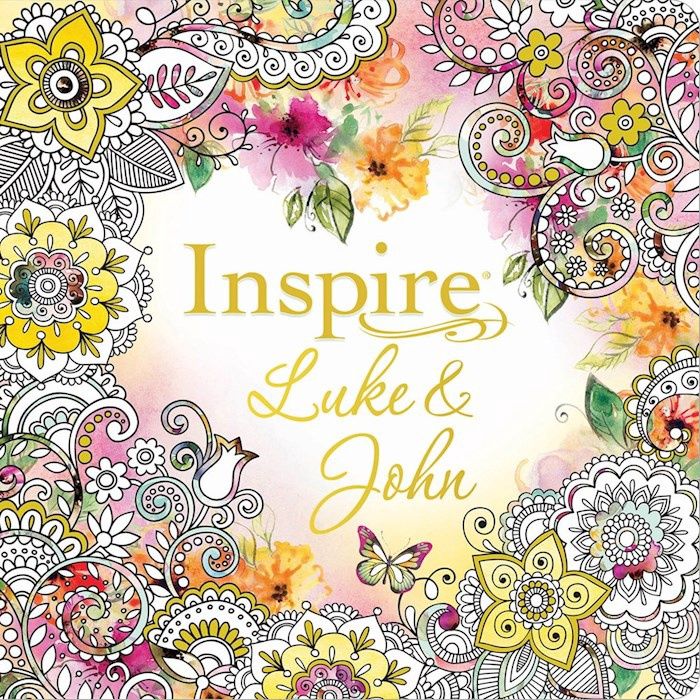 B-NLT- INSPIRE PORTIONS: LUKE &amp; JOHN, COLORING BOOK