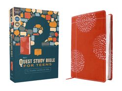 B- NIV- QUEST STUDY BIBLE FOR TEENS, CORAL, COMFORT PRINT