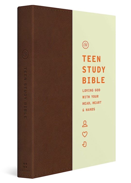 B-ESV- TEEN STUDY BIBLE (TRUTONE, BURNT SIENNA)