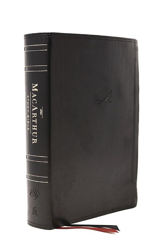 B-ESV- MACARTHUR STUDY BIBLE, 2ND ED, LEATHERSOFT, BLACK,