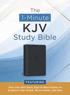B- ONE-MINUTE KJV STUDY BIBLE- PEWTER BLUE- SALE!
