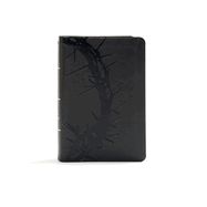 B-KJV- LARGE PRINT COMPACT REFERENCE BIBLE, CHARCOAL, CROWN OF THORNS