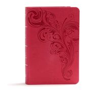 B-KJV- LARGE PRINT COMPACT REFERENCE BIBLE, PINK, LEATHERTOUCH