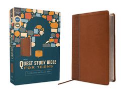 B-NIV, QUEST STUDY BIBLE FOR TEENS, LEATHERSOFT, BROWN, COM