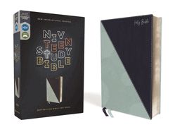 B-NIV, TEEN STUDY BIBLE TEAL LEATHER(FOR LIFE ISSUES YOU FA