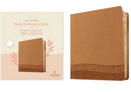 B-NLT DAILY DEVOTIONAL BIBLE FOR MOMS (LEATHERLIKE)