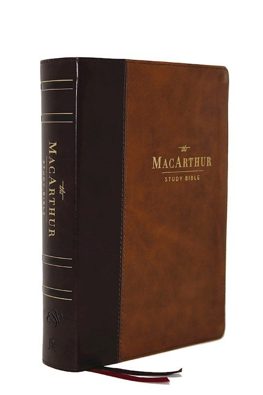 B-ESV- MACARTHUR STUDY BIBLE, 2ND ED, LEATHERSOFT, BROWN:
