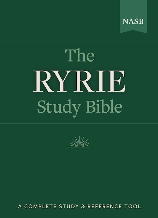 B-NASB- RYRIE STUDY BIBLE- HARDCOVER