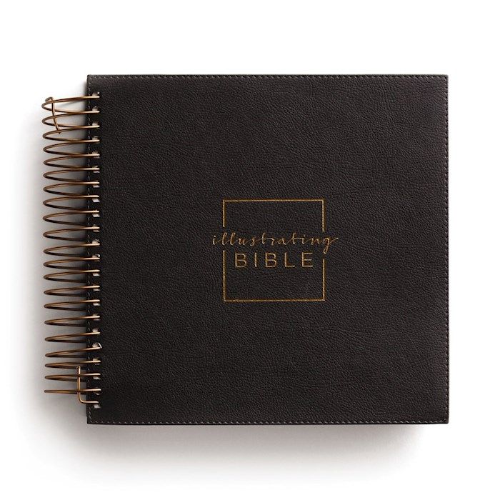 B-NIV- ILLUSTRATING BIBLE: COMPLETE, DARK GRAY, SPIRAL-BOUND
