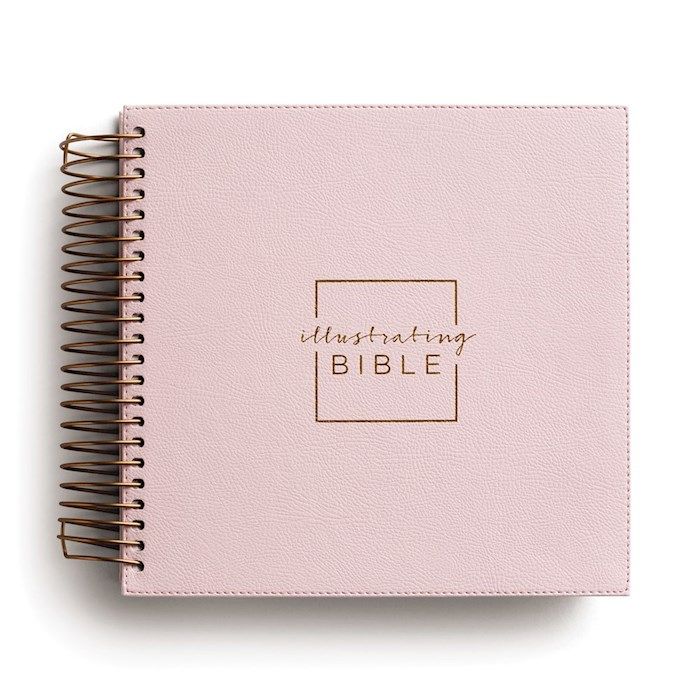 B-NIV- ILLUSTRATING BIBLE: COMPLETE, PINK, SPIRAL-BOUND