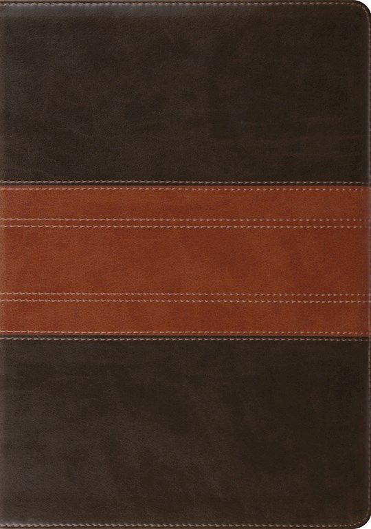 B-ESV- STUDY BIBLE, FOREST/TAN TRAIL TRUTONE