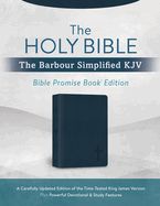 B-KJV- BARBOUR SIMPLIFIED KJV BIBLE PROMISE BOOK- NAVY- SALE!