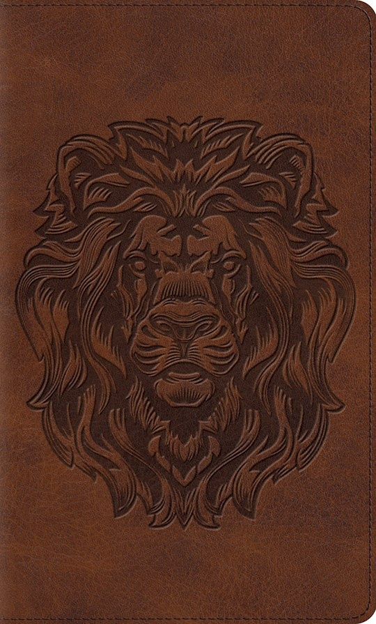 B-ESV- THINLINE BIBLE, ROYAL LION, RED LETTER ED.