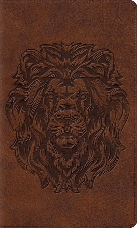 B-ESV- THINLINE BIBLE, ROYAL LION, RED LETTER ED.