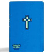 B-CSB GRACE BIBLE FOR KIDS BLUE LEATHERTOUCH