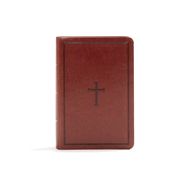 B-KJV- LARGE PRINT COMPACT REF BIBLE, BROWN LEATHERTOUCH