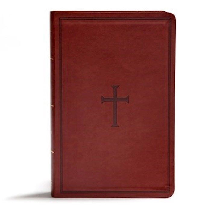 B-KJV- GIANT PRINT REFERENCE BIBLE, BROWN LEATHERTOUCH