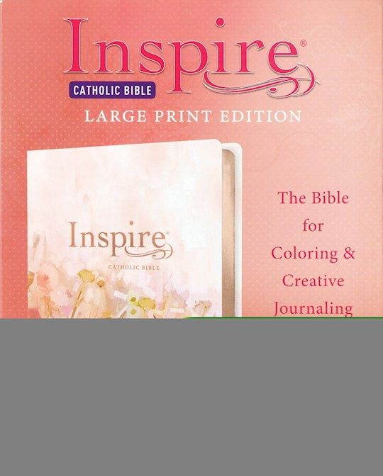 B-NLTCAT- INSPIRE CATHOLIC LARGE PRINT (LEATHERLIKE, PINK FI