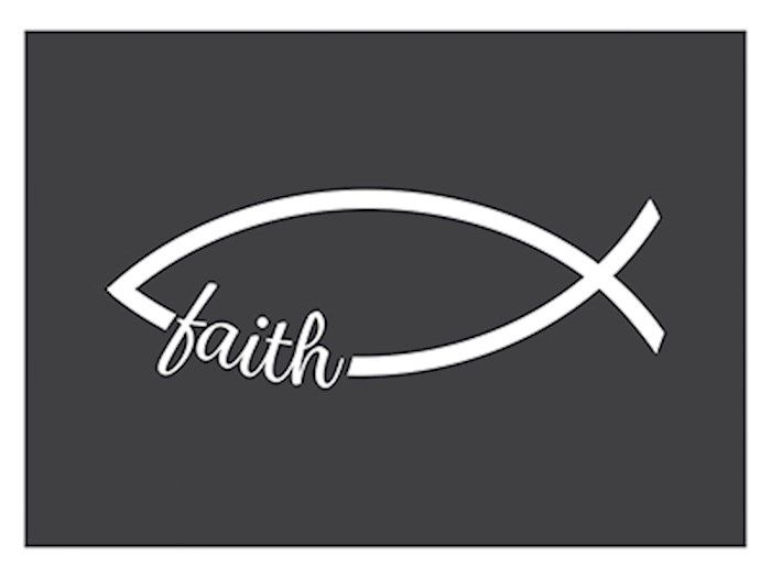 AUTO DECAL - FAITH FISH