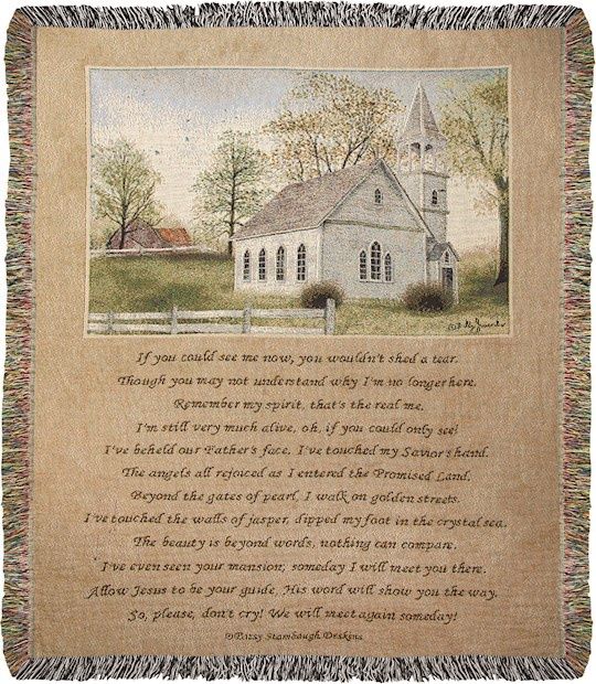 Throw-If You Could See Me Tapestry (50" x 60")