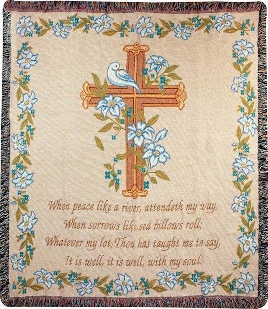 Throw-It Is Well With...-Tapestry (50" x 60")