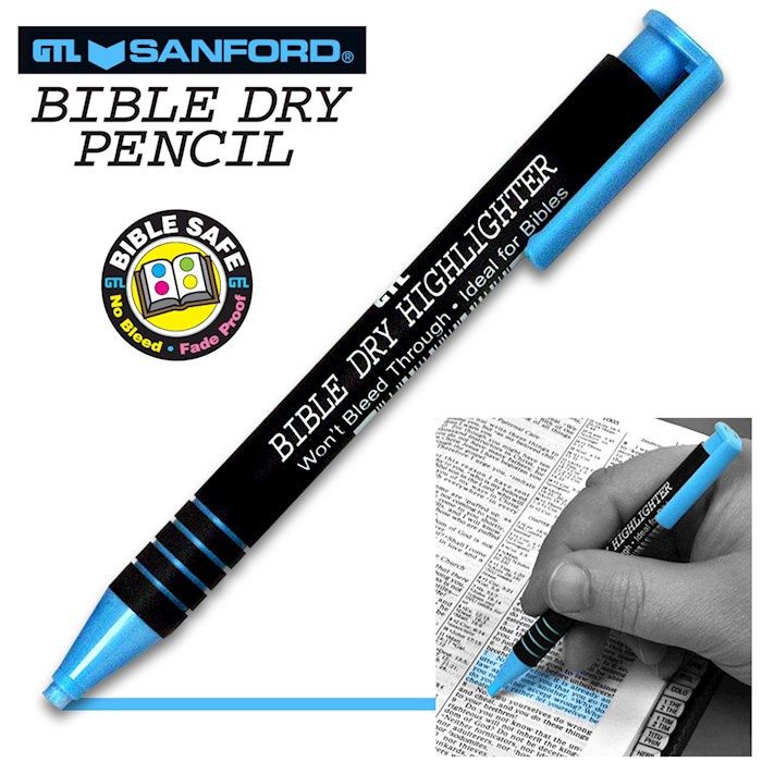 BIBLE HIGHLIGHTER DRY-BLUE