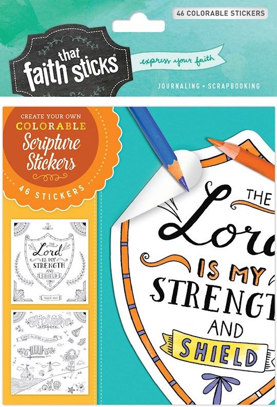 BJR- PSALM 28:7 COLORABLE STICKERS