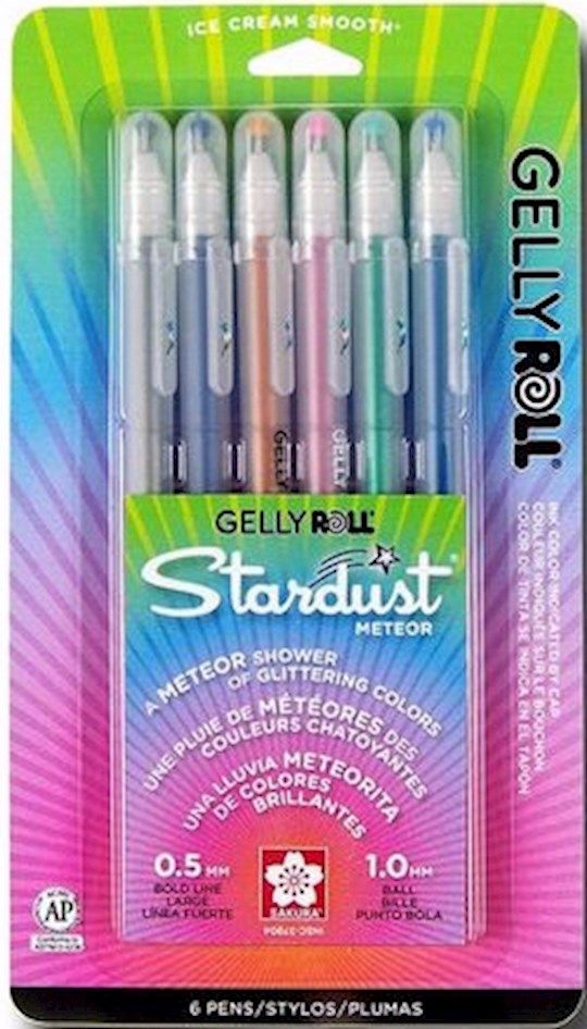 BJR- GELLYROLL- STARDUSTS SET- METEOR COLLECTION 6/PK