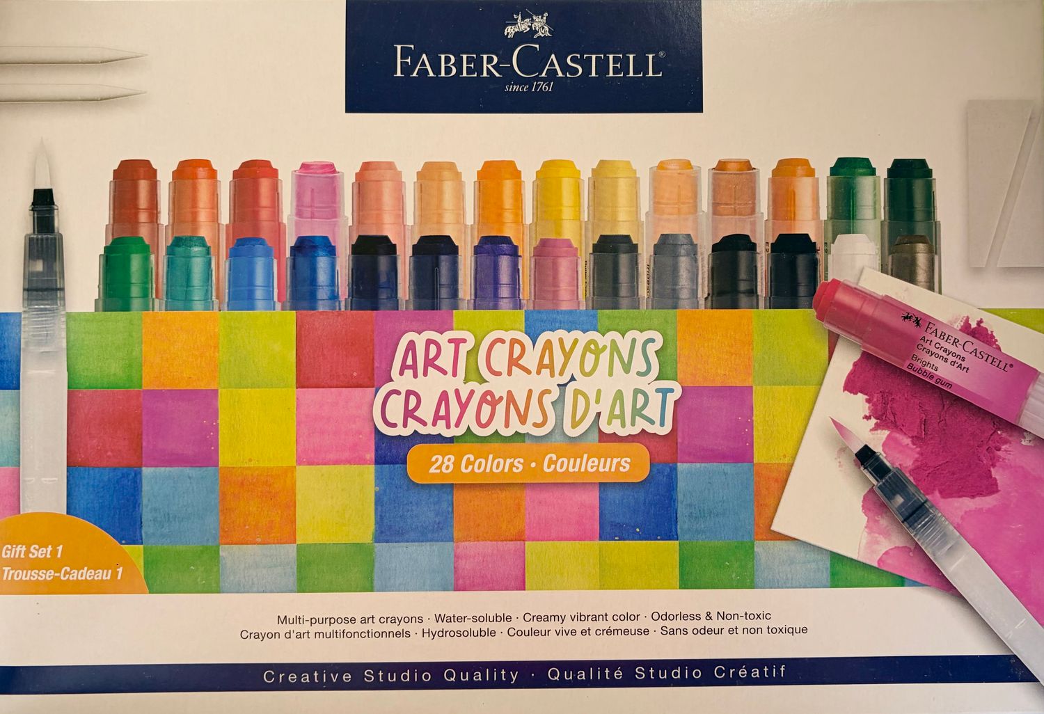 BJR- GELATOS GIFT #1- 33 PC SET- ART CRAYONS