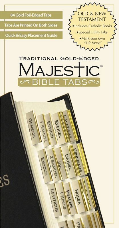 BIBLE TABS- MAJESTIC- GOLD TRADITIONAL