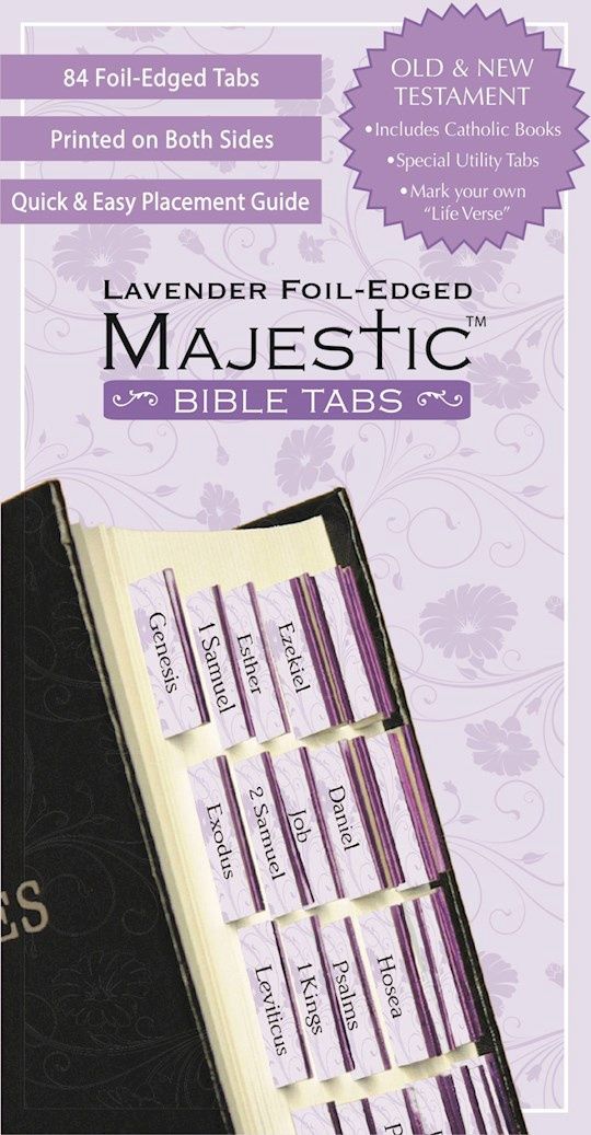 BIBLE TABS- MAJESTIC- LAVENDER FOIL
