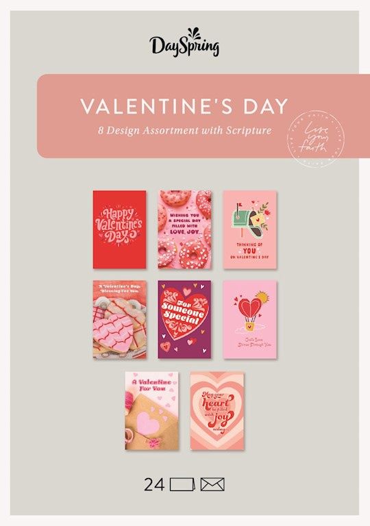 BOXED CARDS- VALENTINE- ASSORTED, ADULT- 24/BOX