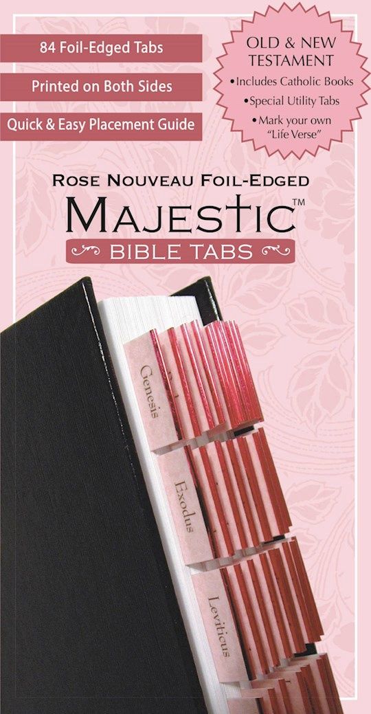 BIBLE TABS-MAJESTIC- ROSE NOUVEAU
