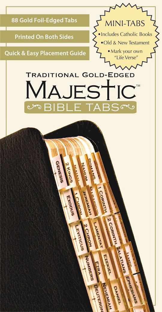 BIBLE TABS- MAJESTIC- GOLD MINI