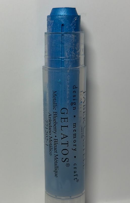 BJR- GELATOS- SINGLE- METALLIC BLUEBERRY- ART CRAYON