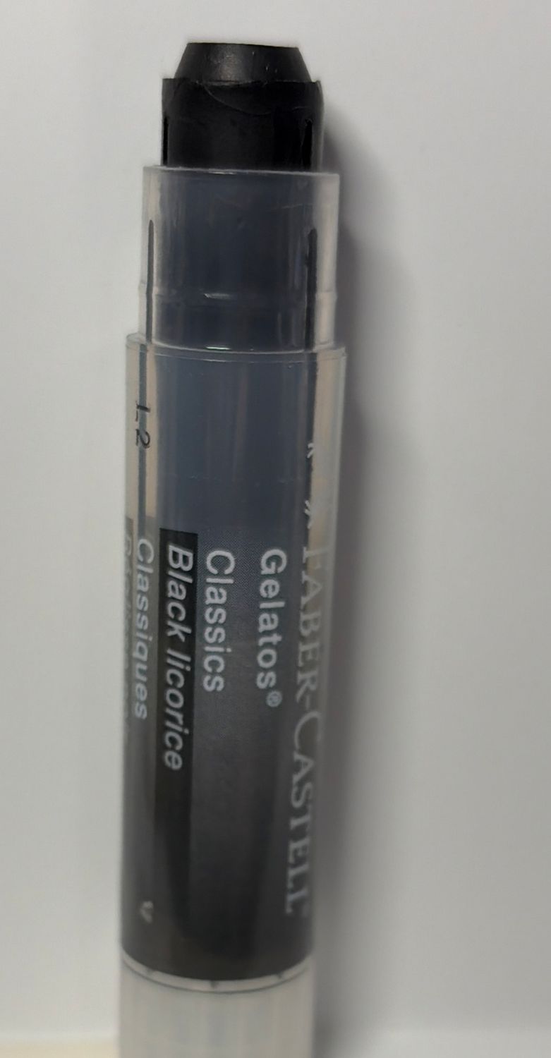 BJR- GELATOS- SINGLE- BLACK LICORICE- ART CRAYON