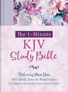 B-KJV- THE ONE-MINUTE KJV STUDY BIBLE- LAVENDER PETALS- SALE!