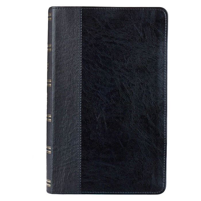 B-KJV- GIANT PRINT BIBLE- BLACK FAUX LEATHER, INDEXED