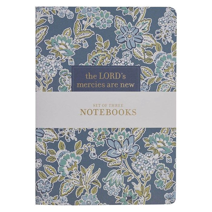 NOTEBOOK SET- MORNING MERCIES- LARGE, 3/SET