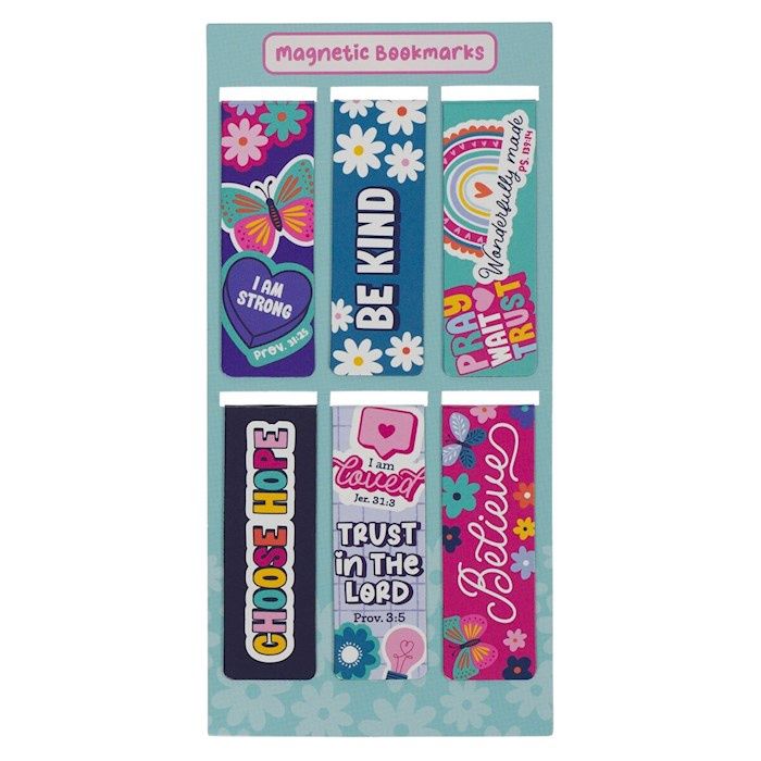 MAGNETIC BOOKMARK SET- I AM STRONG- SET OF 6